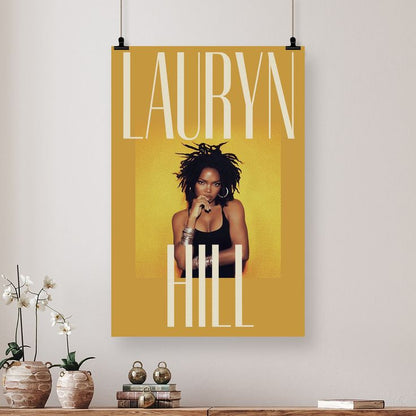 Music Poster - Lauryn Hill Poster - Vintage Style - Size 24x36