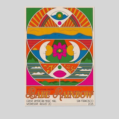 Babe Rainbow Wed August 20 San Francisco 2025 Tour Poster Size 24''x36''