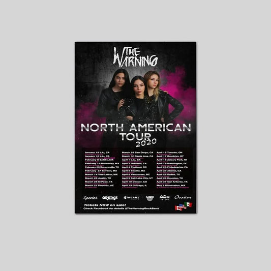 Vintage 2020 - The Warning North America 2020 Tour Poster Size 24''x36''