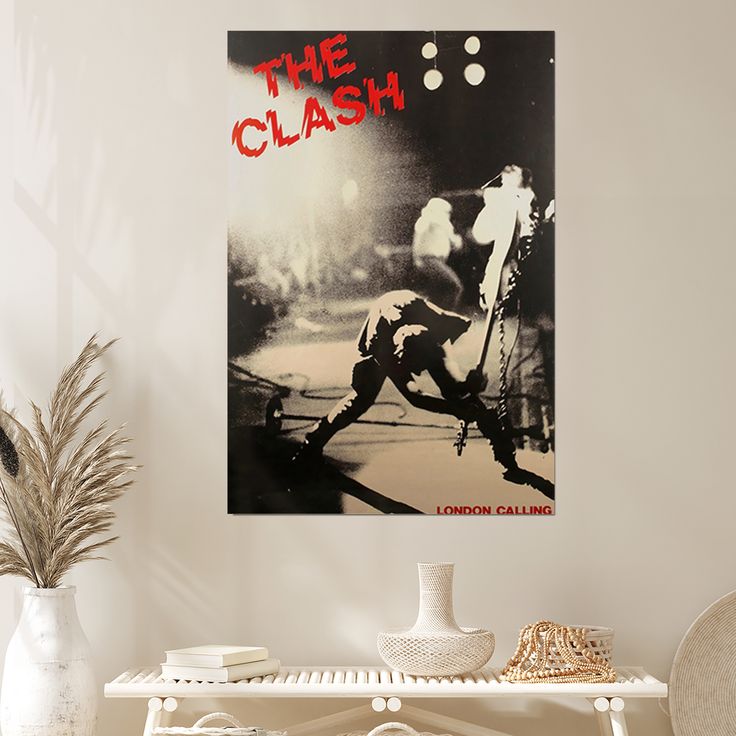 Music Poster - The Clash London Calling Poster - Vintage Style - Size 24x36