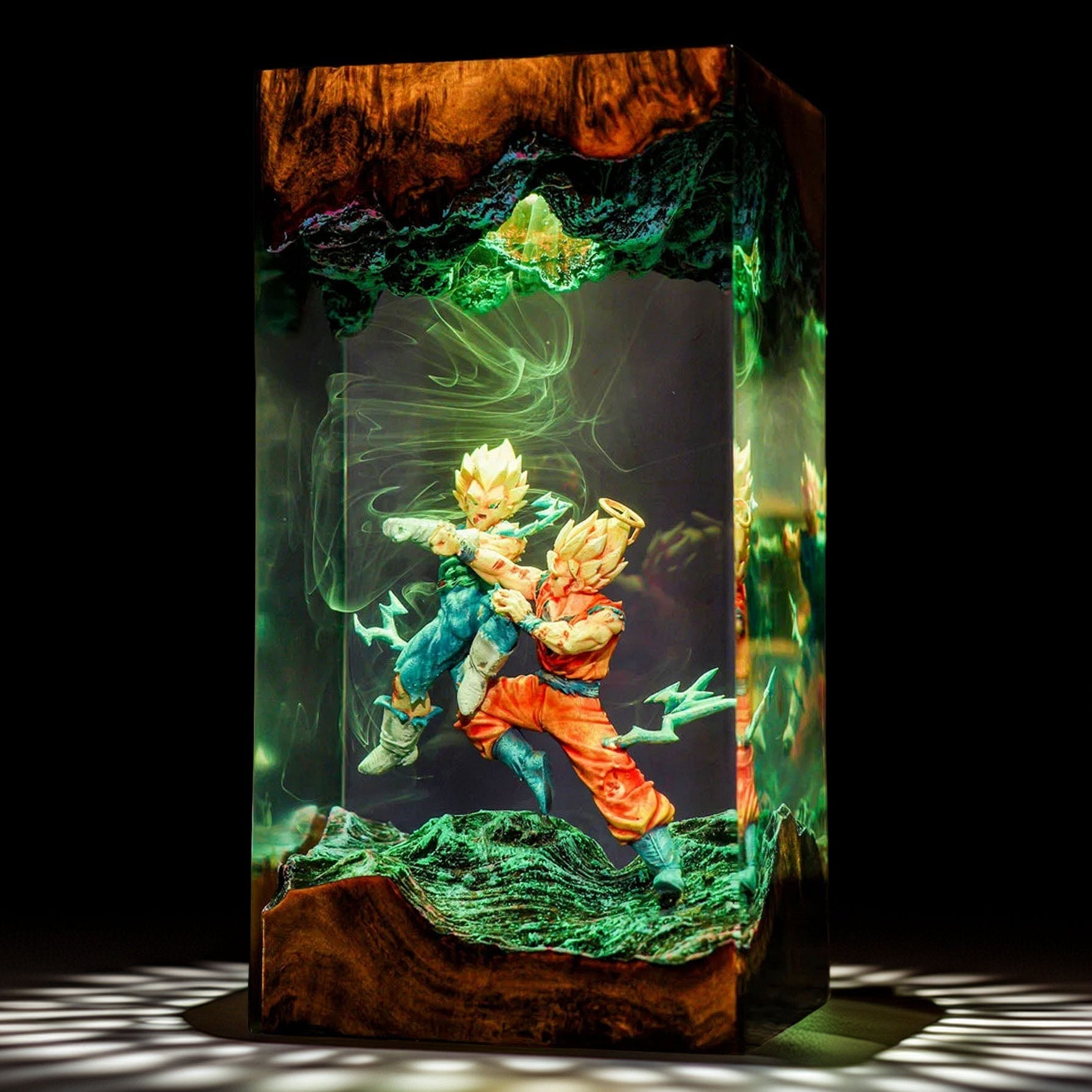 Cosmic Warrior Vs Royal Pride Warrior Resin Lamp V2