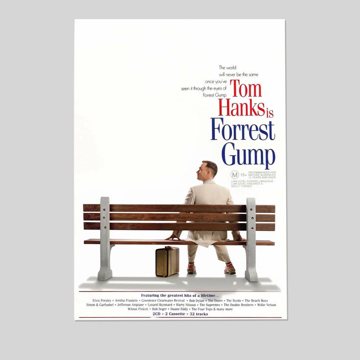 FORREST GUMP TOM HANKS OFFICIAL ORIGINAL 90s MOVIE POSTER Size 24''x36''