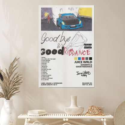 Goodbye & Good Riddance Album Cover Poster for Bedroom Aesthetic Canvas Size 24''x36''