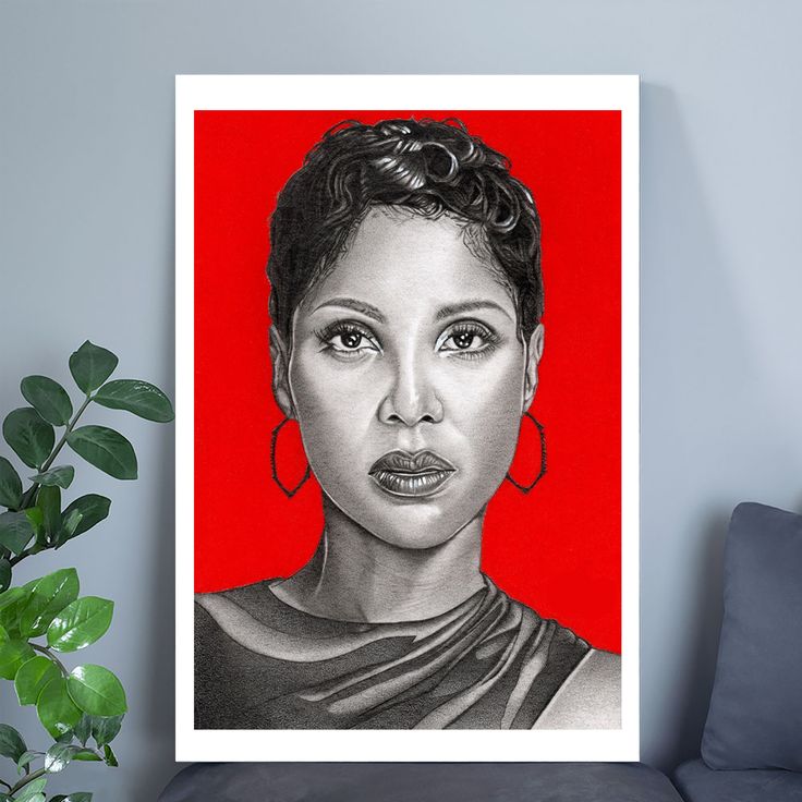 Toni Braxton Poster R&B RnB Wall Art Size 24''x36''