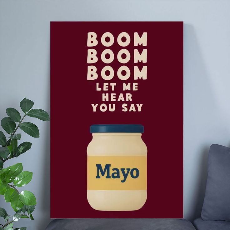 Kitchen Decor- Kitchen Print Artwork, Mayo Poster Size 24''x36''