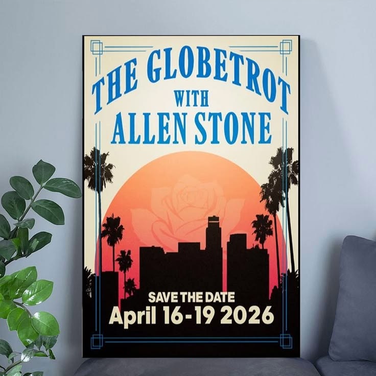 NEW The Globetrot & Allen Stone April 16-19 2026 Poster Home Decor, Wall Art Size 24''x36''