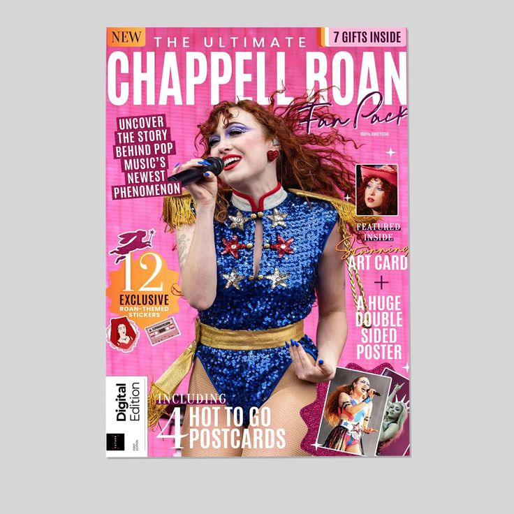 Music Poster Chappell Roan Magazine: Ultimate Fan Pack Retro Style - Size 24''x36''