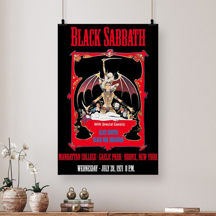 Black Sabbath CONCERT POSTER Size 24''x36''