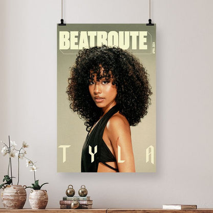 Music Poster - Tyla Singer Wall Art - Vintage Style - Size 24x36