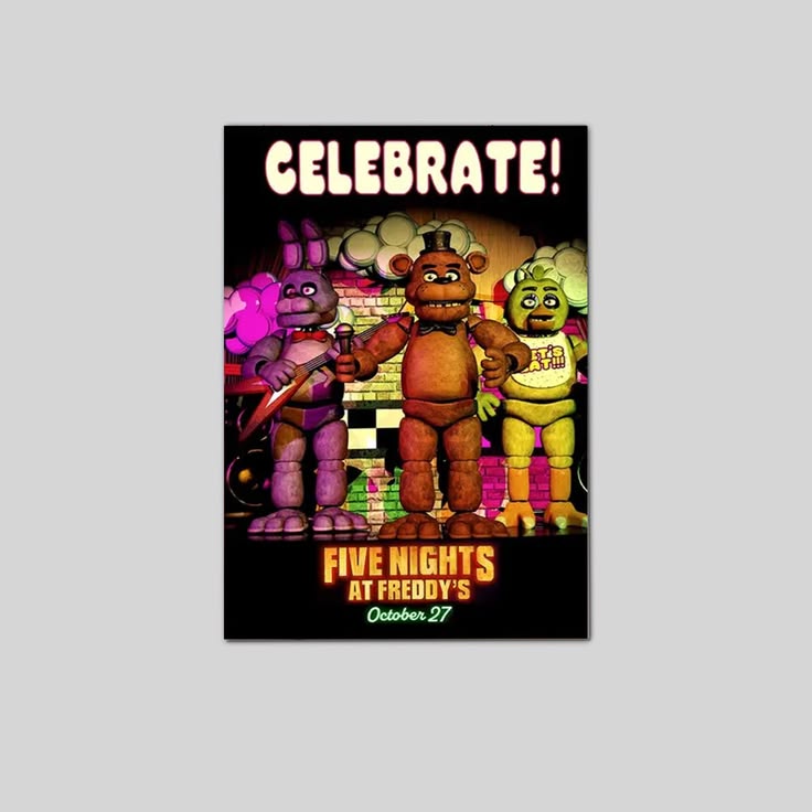 Five Nights at Freddy's 2 Movie Poster Modern Movies Art Print Poster Size 24''x36''