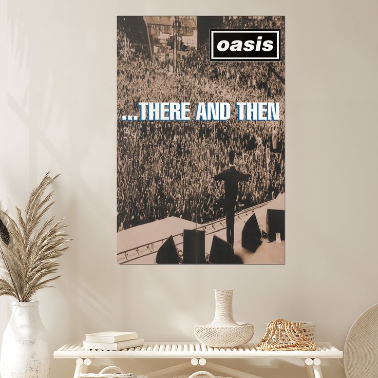 OASIS 1996 original UK POSTER ADVERT THERE AND THEN Size 24''x36''