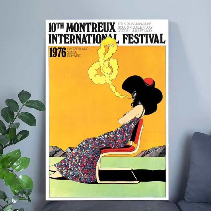 Montreux 1976, Jazz Festival Original Poster Full Size 24''x36''