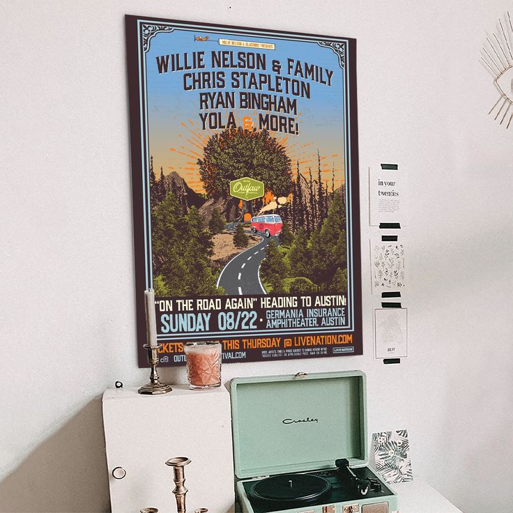 Chris Stapleton Back on the road again with Outlaw Music Festival Poster Size 24''x36''