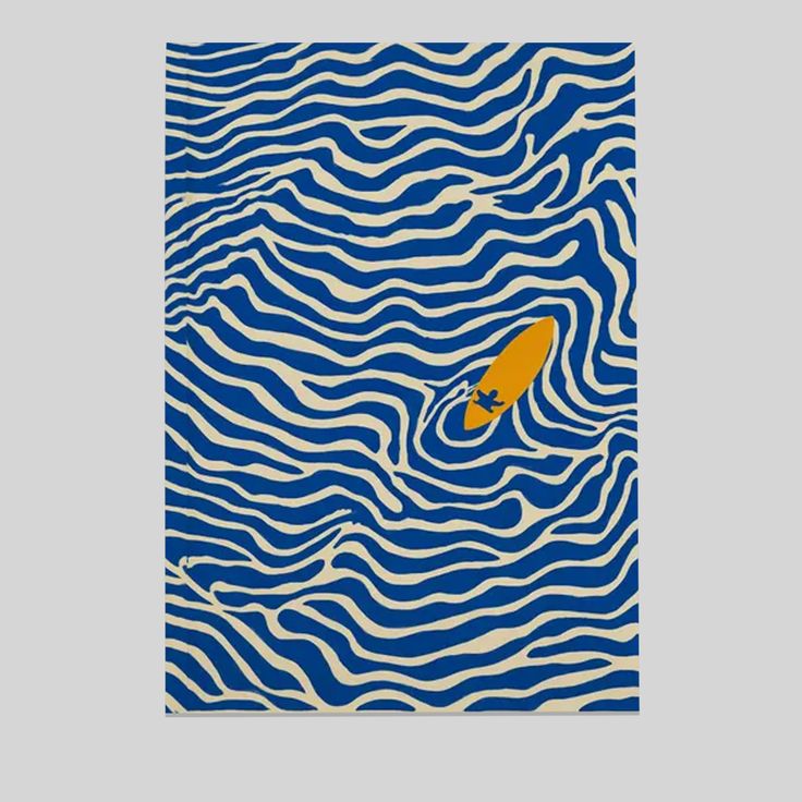 Surfing Poster, Beach Wall Art Poster Full Size 24''x36''