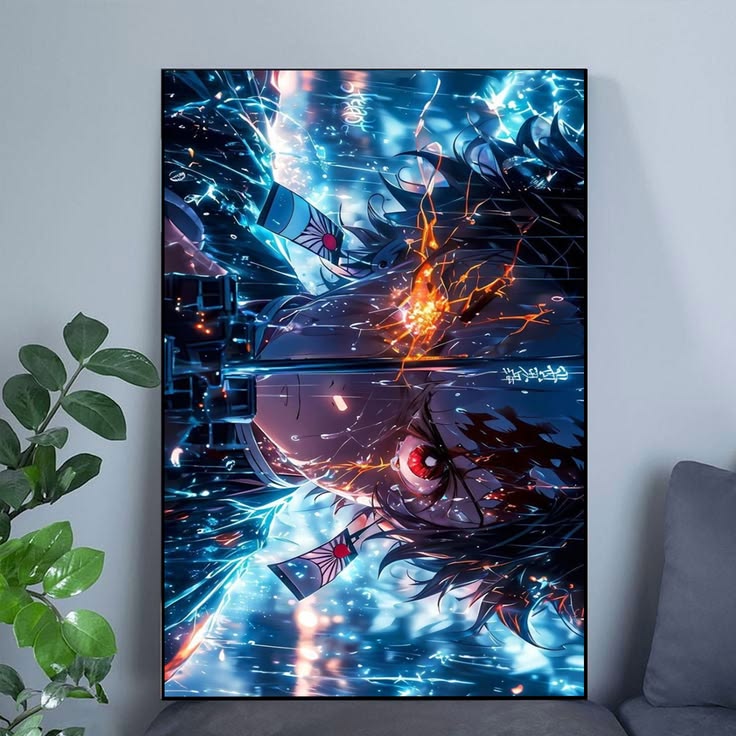 Tanjiro Kamado Poster Demon Slayer Wall Art Decor Poster Size 24''x36''