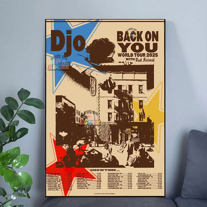 Djo Back on you tour concept poster