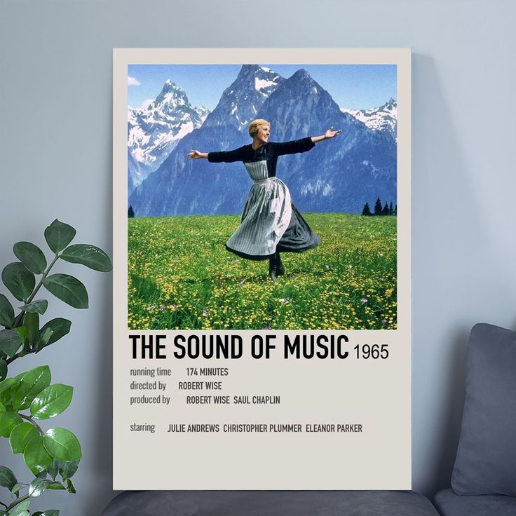Movie Poster - The Sound of Music Movie Poster - Vintage Style - Size 24x36