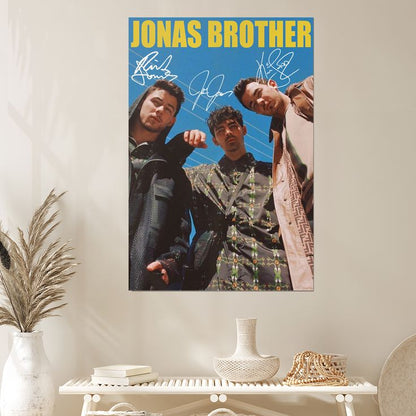 Music Poster- Jonas Brother - Vintage Style - Size 24x36