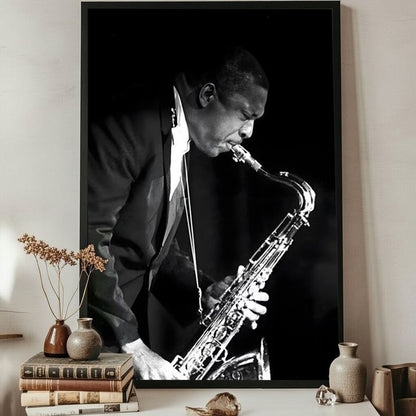 John Coltrane Poster Jazz Canvas Art Painting Wall Art Picture Decor Size 24''x36''