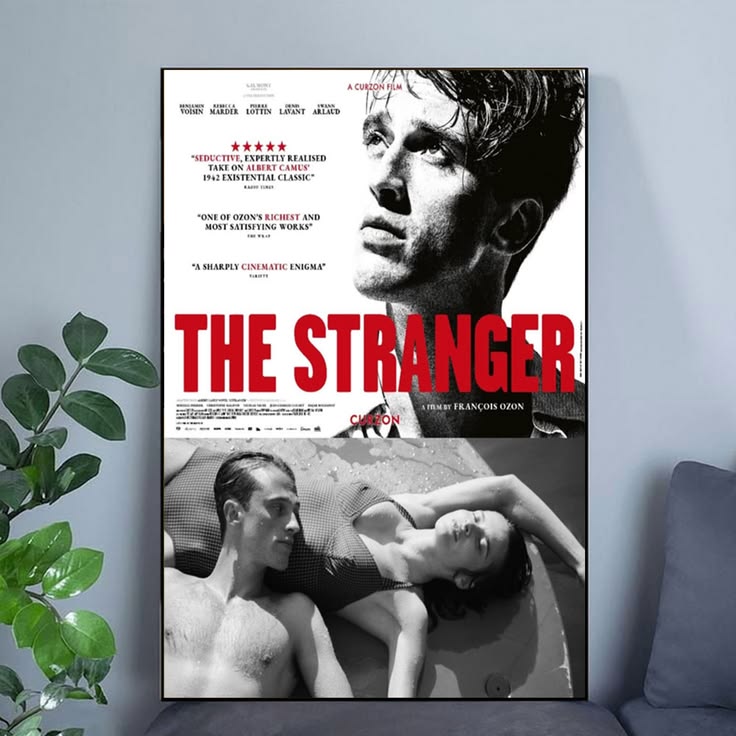 The Stranger 2026 Movie Poster Francois Ozon Crime Drama Film Wall Art Poster Size 24''x36''