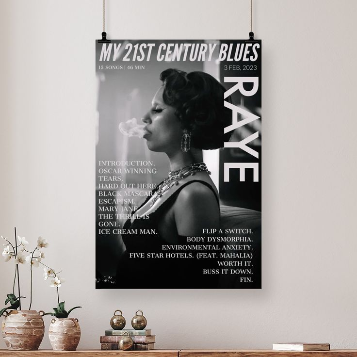 Music Poster - RAYE Poster - Vintage Style - Size 24x36
