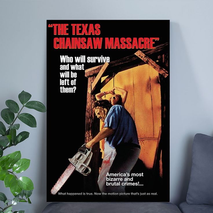 Texas Chainsaw Massacre Poster Perfect Texas Chainsaw Massacre Poster for Room Decor Size 24''x36''
