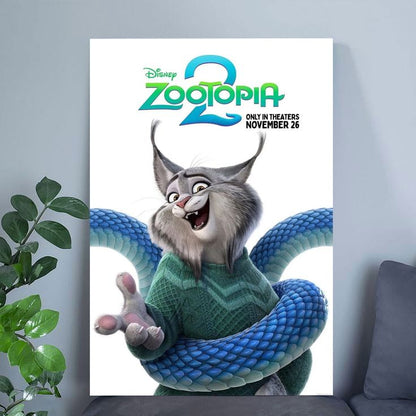 Zootopia 2 Disney Movie November 26 Animated Character Poster Size 24''x36''