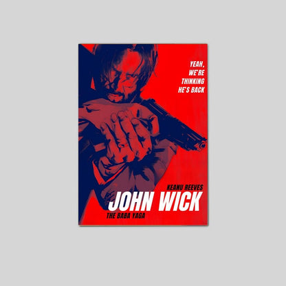 John Wick “The Baba Yaga” Poster, Cinematic Action Movie Wall Art