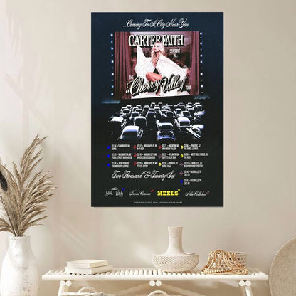Music Poster CARTER FAITH The Cherry Valley Tour Size 24''x36''