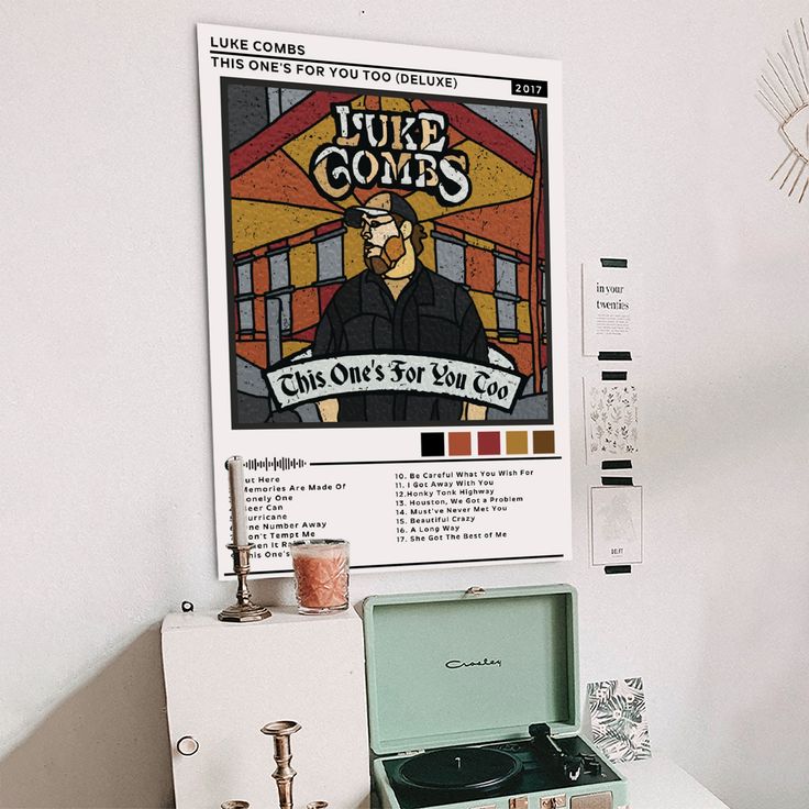 Luke Combs "This One's For You Too" (Deluxe) Album Poster Size 24''x36''
