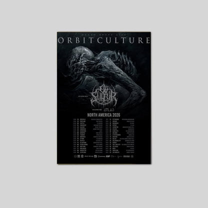 Orbit Culture Death Above LifeTour 2026 Schedule Tour Poster Size 24''x36''