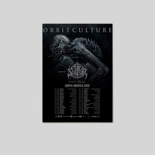Orbit Culture Death Above LifeTour 2026 Schedule Tour Poster Size 24''x36''