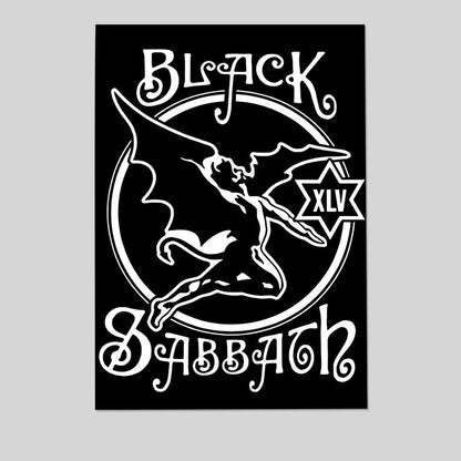 Signs-unique Black Sabbath 45th Anniversary Large Fabric Poster Size 24''x36''
