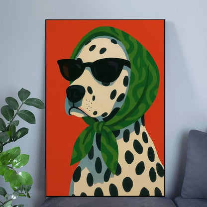 Lucky Shop Chic Dog Art Poster Full Size 24''x36''