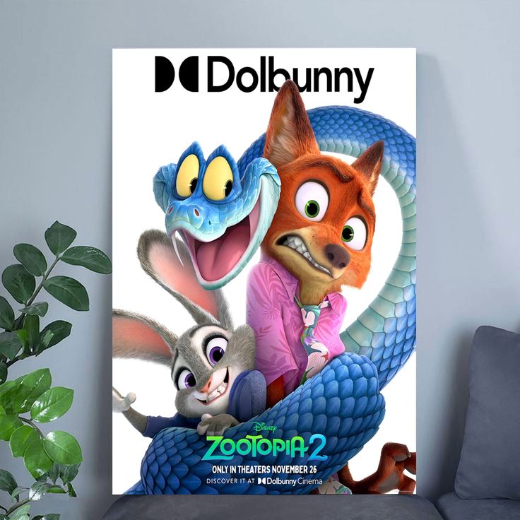 Disney Zootopia 2 Collector's Movie Poster Size 24''x36''