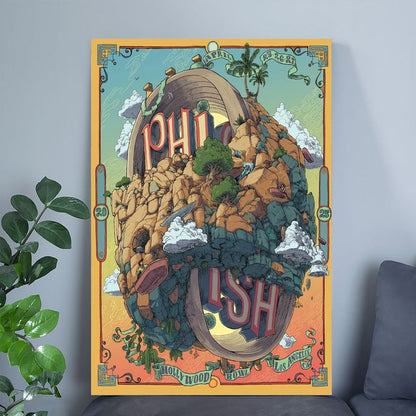Poster PHISH in Los Angeles, CA on Apr 25, 2025 Tour Poster Size 24''x36''
