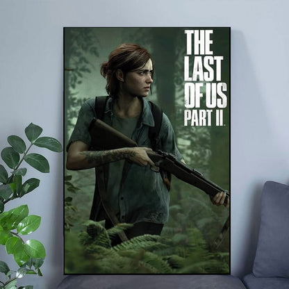 The Last Of Us: Part 2 Zombie Video Game Ellie With Rifle Print Poster Size 24''x36''