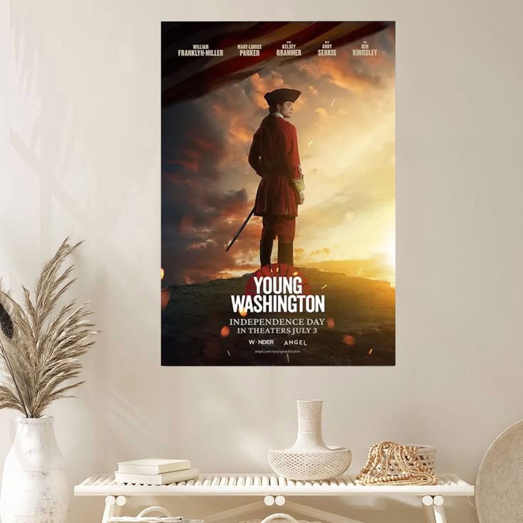 Young Washington 2026 Movie Poster Cinematic Aesthetic Decor Poster Size 24''x36''