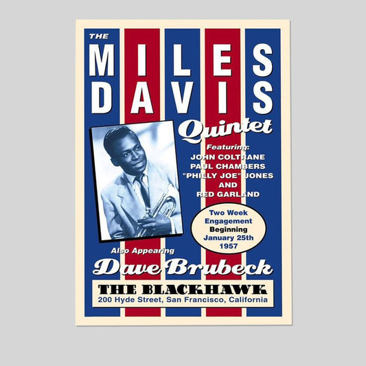 Miles Davis Vintage Concert Print Poster  Jazz Memorabilla Size 24''x36''