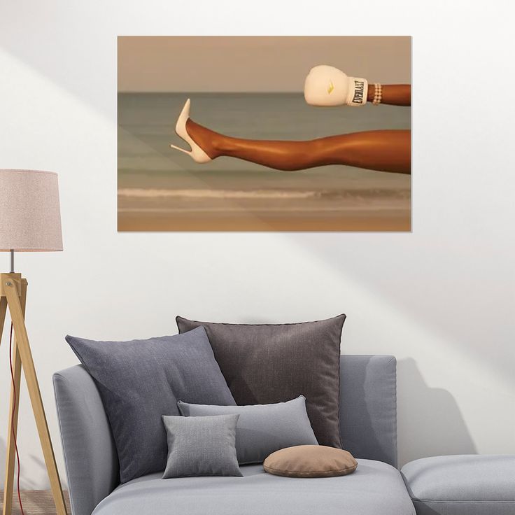Fashion Boxing Wall Art – Surreal Pop Art Poster Size 24''x36''
