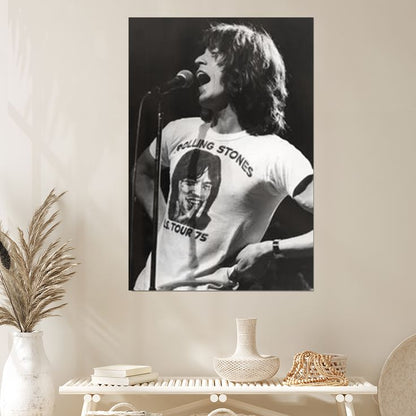 Mick Jagger Poster - Mick Jagger 80s 90s Retro Style - Size 24x36