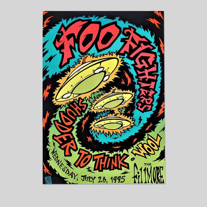 Foo Fighters Concert Poster FREE SHIPPING Size 24''x36''