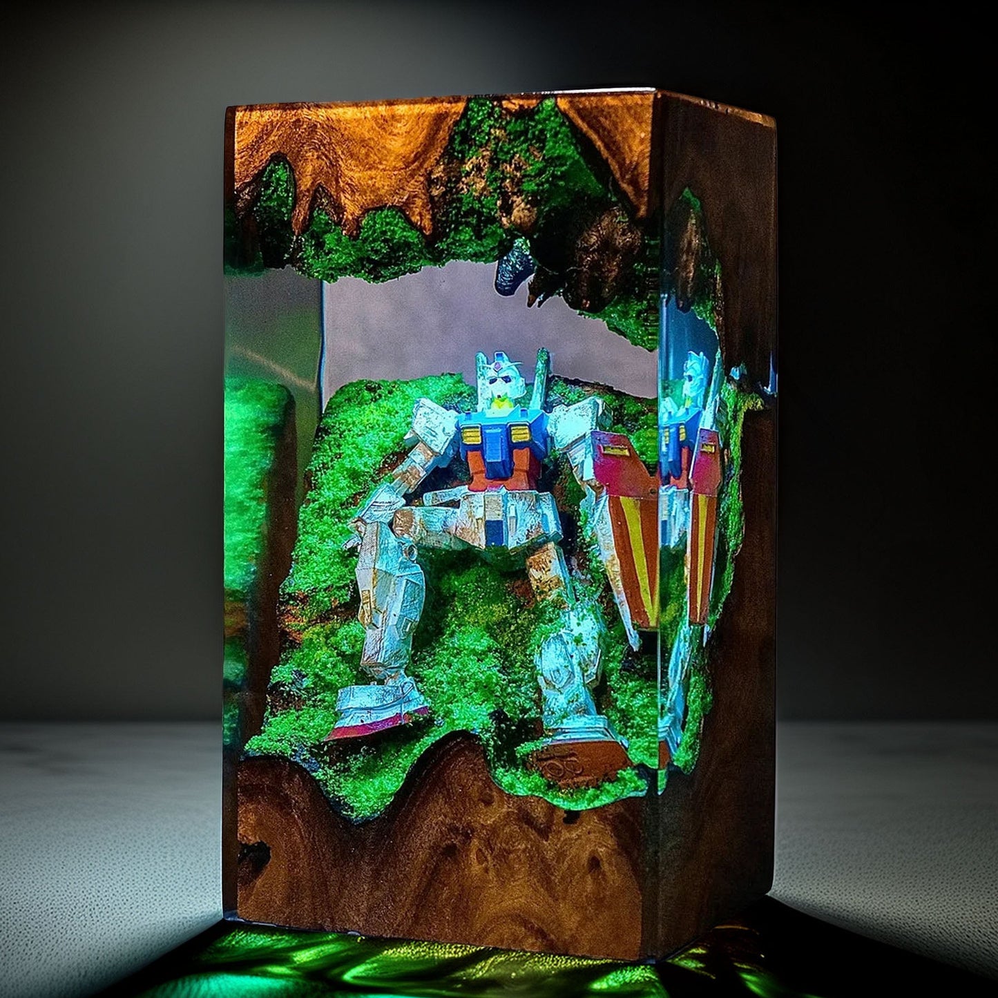 Mecha Pilot Armor Resin Lamp