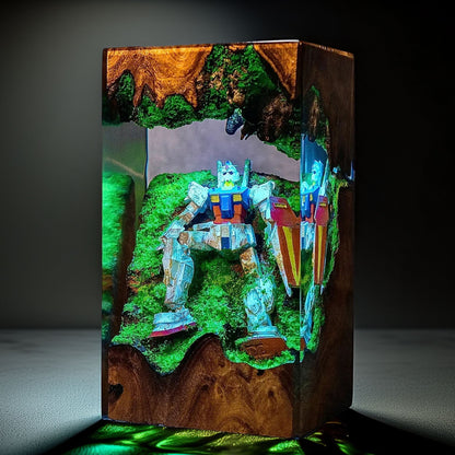 Mecha Pilot Armor Resin Lamp