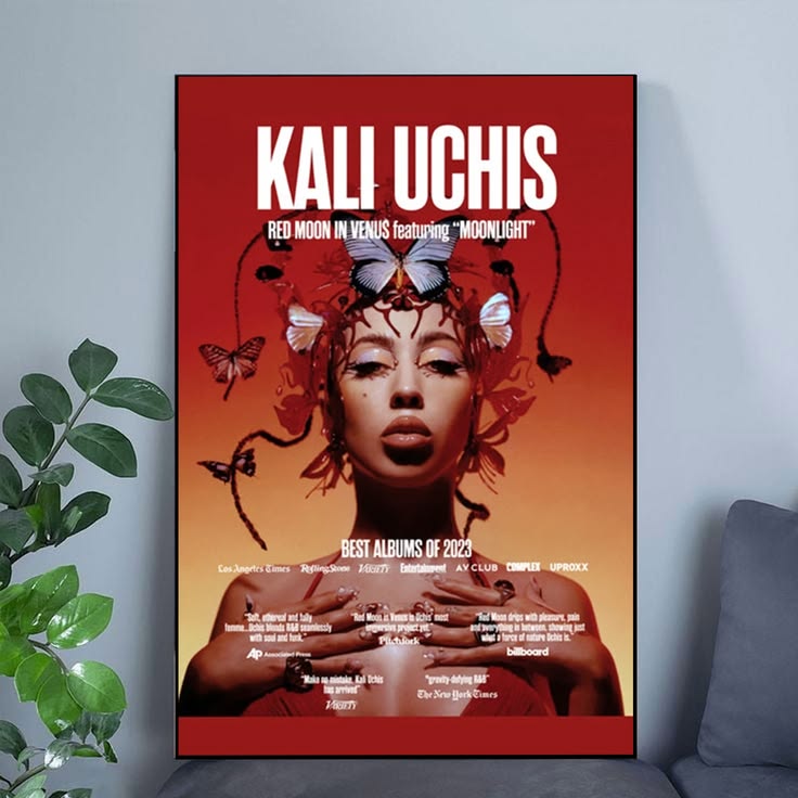 KALI UCHIS Music Live Concert Gig Wall Art Picture Poster Size 24''x36''
