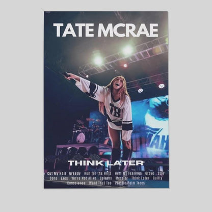 Tate McRae THINK LATER Posters & Prints on Canvas Wall Art Poster for Room Decor Size 24''x36''