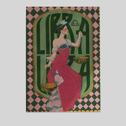 Libra Zodiac Wall Art Poster Size 24''x36''
