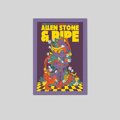 2025 music event poster allen stone ripe inspired wall art Size 24''x36''