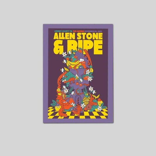 2025 music event poster allen stone ripe inspired wall art Size 24''x36''