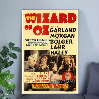VINTAGE 1939 THE WIZARD OF Oz Poster Size 24''x36''